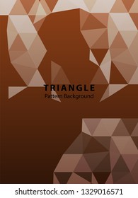 Abstract Triangle Background. Modern Wallpaper. Vector illustration - Vector