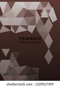 Abstract Triangle Background. Modern Wallpaper. Vector illustration - Vector