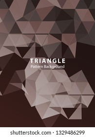 Abstract Triangle Background. Modern Wallpaper. Vector illustration - Vector