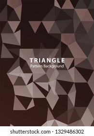 Abstract Triangle Background. Modern Wallpaper. Vector illustration - Vector