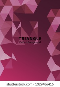Abstract Triangle Background. Modern Wallpaper. Vector illustration - Vector