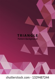 Abstract Triangle Background. Modern Wallpaper. Vector illustration - Vector