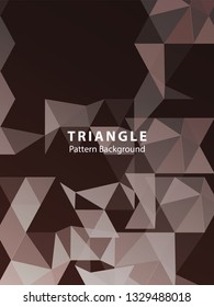 Abstract Triangle Background. Modern Wallpaper. Vector illustration - Vector
