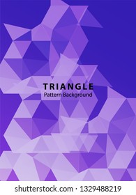 Abstract Triangle Background. Modern Wallpaper. Vector illustration - Vector