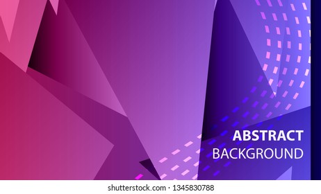 Abstract Triangle Background. Modern Wallpaper. Vector illustration - Vector