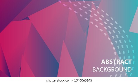 Abstract Triangle Background. Modern Wallpaper. Vector illustration - Vector
