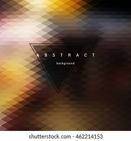 Abstract triangle  background, mosaic design elements. Vector illustration.