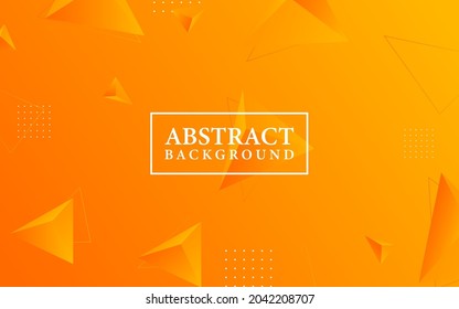Abstract Triangle Background. Orange background. Modern Wallpapers. Vector illustration