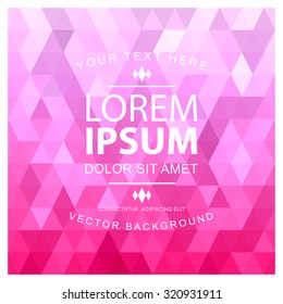 Abstract triangle background - Triangle Pattern - Vector Background