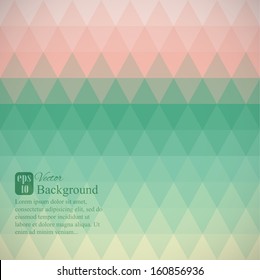 Abstract triangle background with place for your text, vector illustration