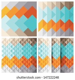 Abstract Triangle Background Set