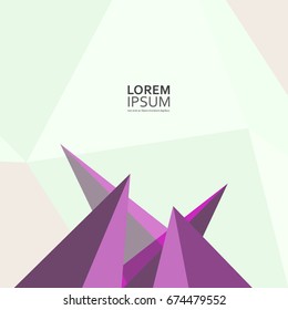 Abstract Triangle Background / Vector Creative Illustration.