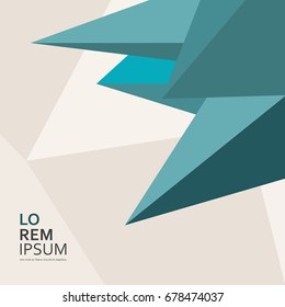 Abstract Triangle Background / Vector Creative Illustration.