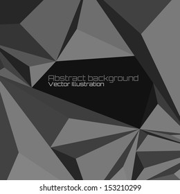 Abstract triangle background. Vector illustration