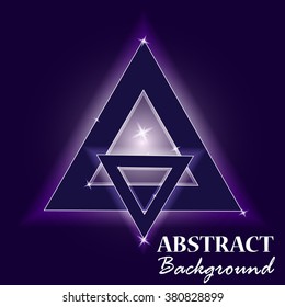 Abstract triangle background. Vector illustration