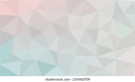 Abstract Triangle Background Vector with Pastel Colors