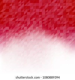 Abstract triangle background vector pattern. Geometric red texture.