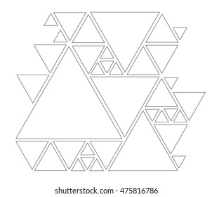 Abstract triangle background.Geometric background.Vector illustration.