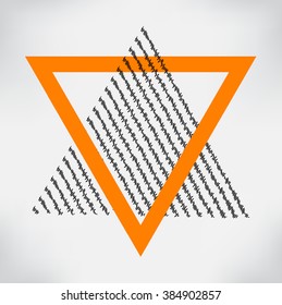 Abstract triangle background.Hipster triangle background. Geometrical  triangle design template.Vector triangle design element.