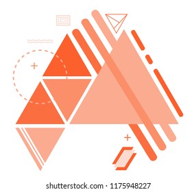 Abstract triangle background.Vector geometric triangle design.