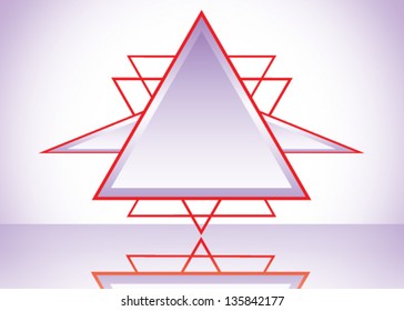 Abstract triangle banner