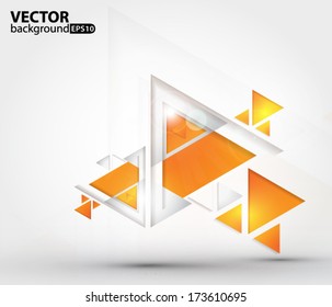 Abstract triangle banner