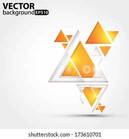 Abstract triangle banner