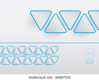 Abstract triangle blank business background template - Vector Design Concept