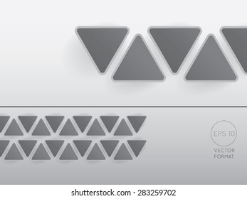 Abstract triangle blank business background template - Vector Design Concept
