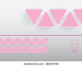 Abstract triangle blank business background template - Vector Design Concept