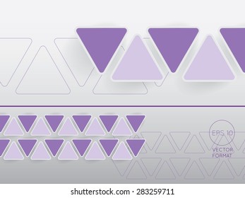 Abstract triangle blank business background template - Vector Design Concept