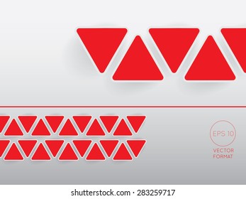 Abstract triangle blank business background template - Vector Design Concept