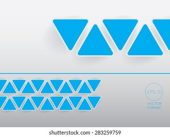 Abstract triangle blank business background template - Vector Design Concept