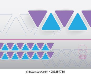 Abstract triangle blank business background template - Vector Design Concept