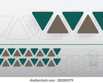 Abstract triangle blank business background template - Vector Design Concept