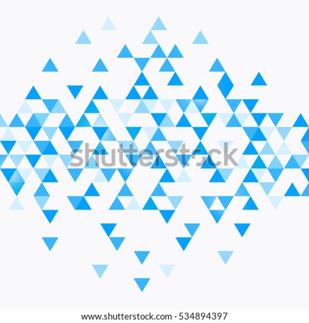 Abstract Triangle Blue Background Vector Illustration Stock Vector ...