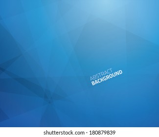 Abstract triangle blue business vector background