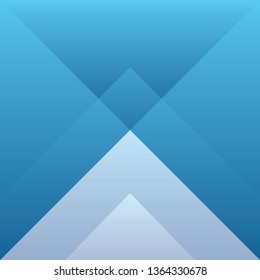 Abstract triangle blue color background, vector illustration