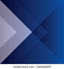 Abstract triangle blue color background, vector illustration
