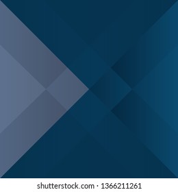 Abstract triangle blue color background, vector illustration