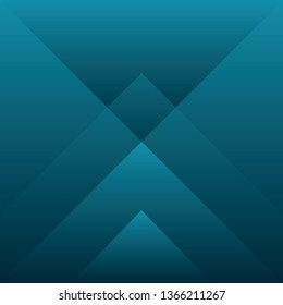 Abstract triangle blue color background, vector illustration