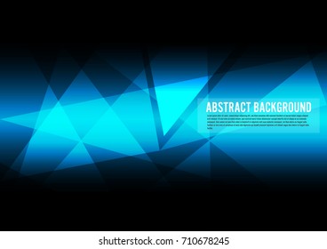 Abstract triangle blue texture background