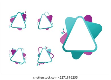 Abstract Triangle Border Design Vector