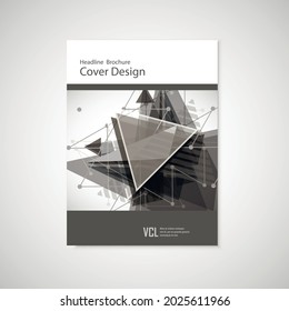 Abstract Triangle Brochure design. Modern vector illustration