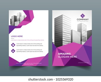 Abstract Triangle Brochure Flyer design vector template in A4 size, Business Brochure. Flyer Design. Leaflets a4 Template. Cover Book and Magazine. Annual Report Vector illustration