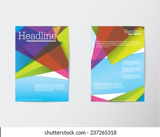 Abstract Triangle Brochure Flyer design in A4 size