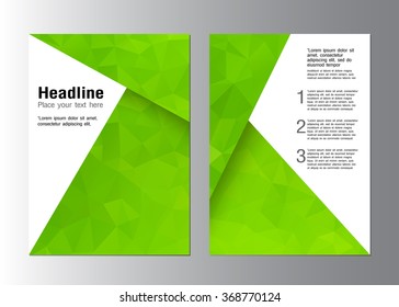 Abstract Triangle Brochure Flyer design, vector