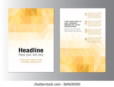 Abstract Triangle Brochure Flyer design, vector