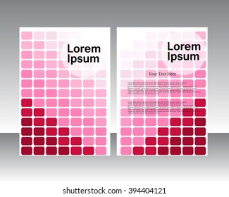 Abstract Triangle Brochure Flyer design vector template in A4 size