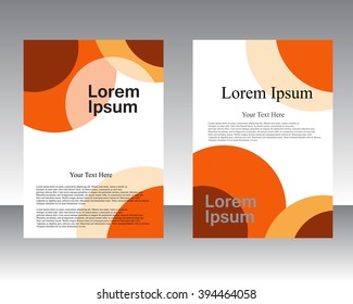 Abstract Triangle Brochure Flyer design vector template in A4 size